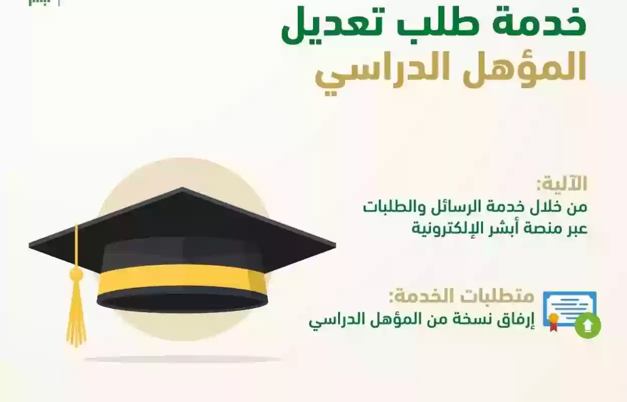 تعديل المؤهل الدراسي أصبح أسهل