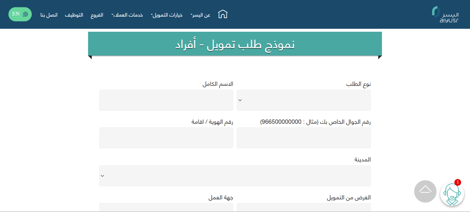 50,000 ريال للسعودي والمقيم بدون موافقة الكفيل بفترات سداد ميسرة بلا رسوم